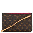 Louis Vuitton Neverfull Monogram Canvas Pochette Wristlet - Front