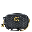 Gucci GG Marmont Matelasse Mini Leather Crossbody Bag - Front