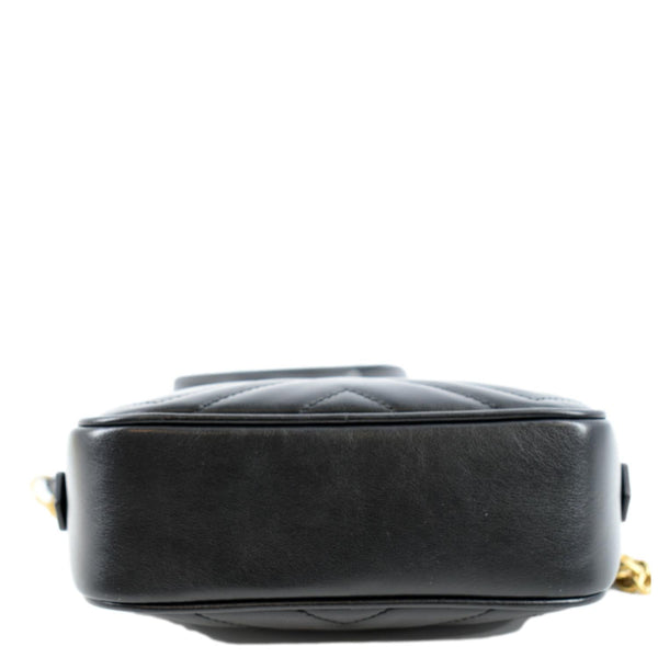 Gucci GG Marmont Matelasse Mini Leather Crossbody Bag - Bottom