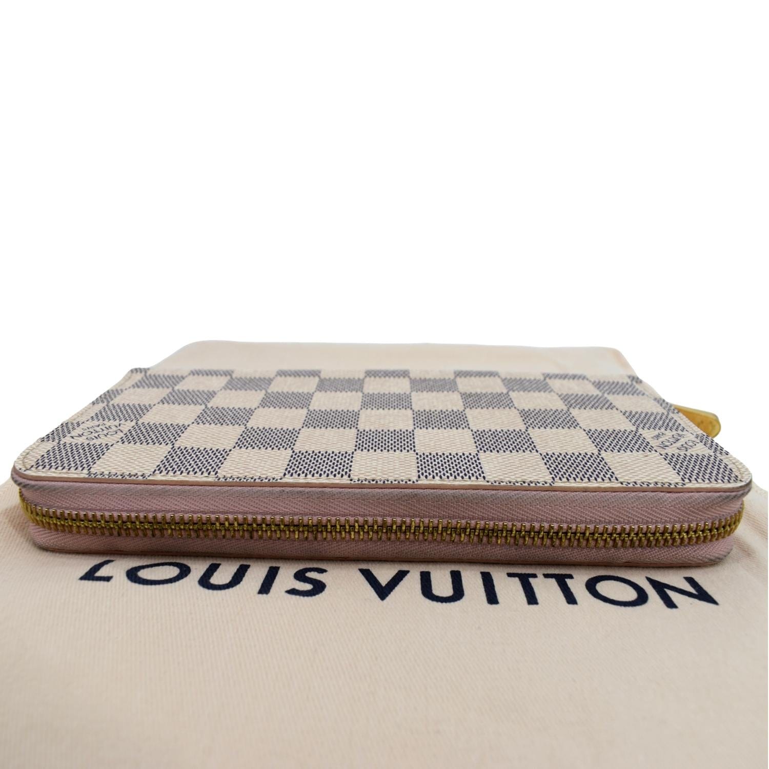 white and grey louis vuittons wallet
