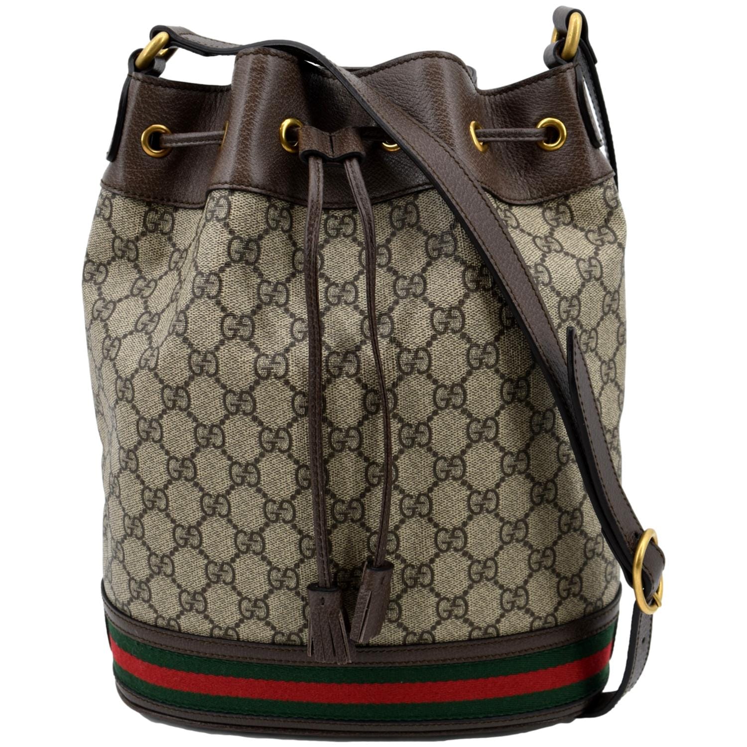 GUCCI Ophidia GG Supreme Canvas Bucket  Bag Beige 540457