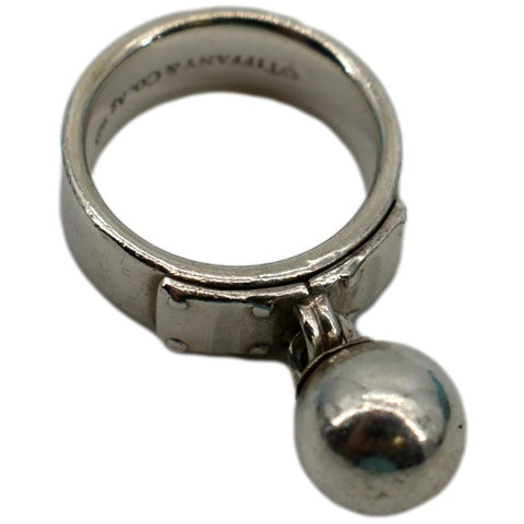 TIFFANY & CO Sterling Silver Ball Dangle Ring Silver