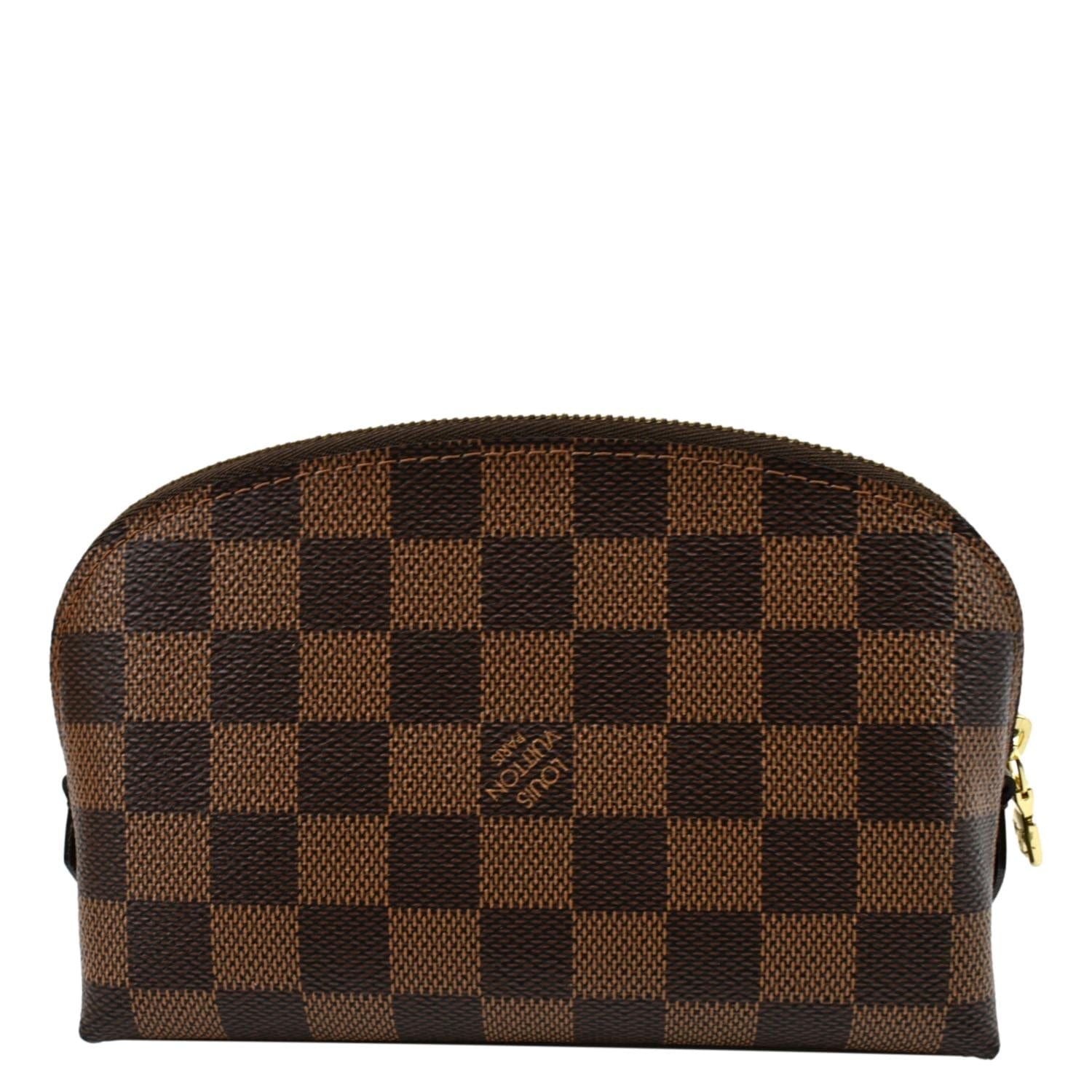 Louis Vuitton Damier Ebene Cosmetic Pouch in Brown - Front