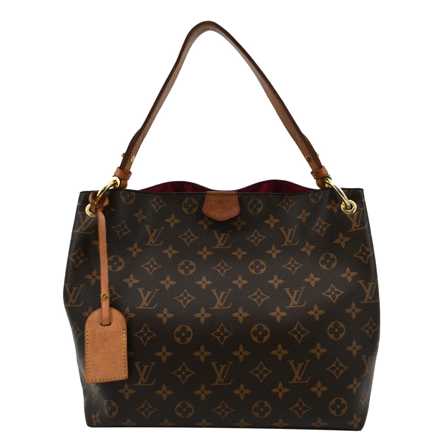 LOUIS VUITTON Graceful PM Monogram Canvas Shoulder Bag Brown