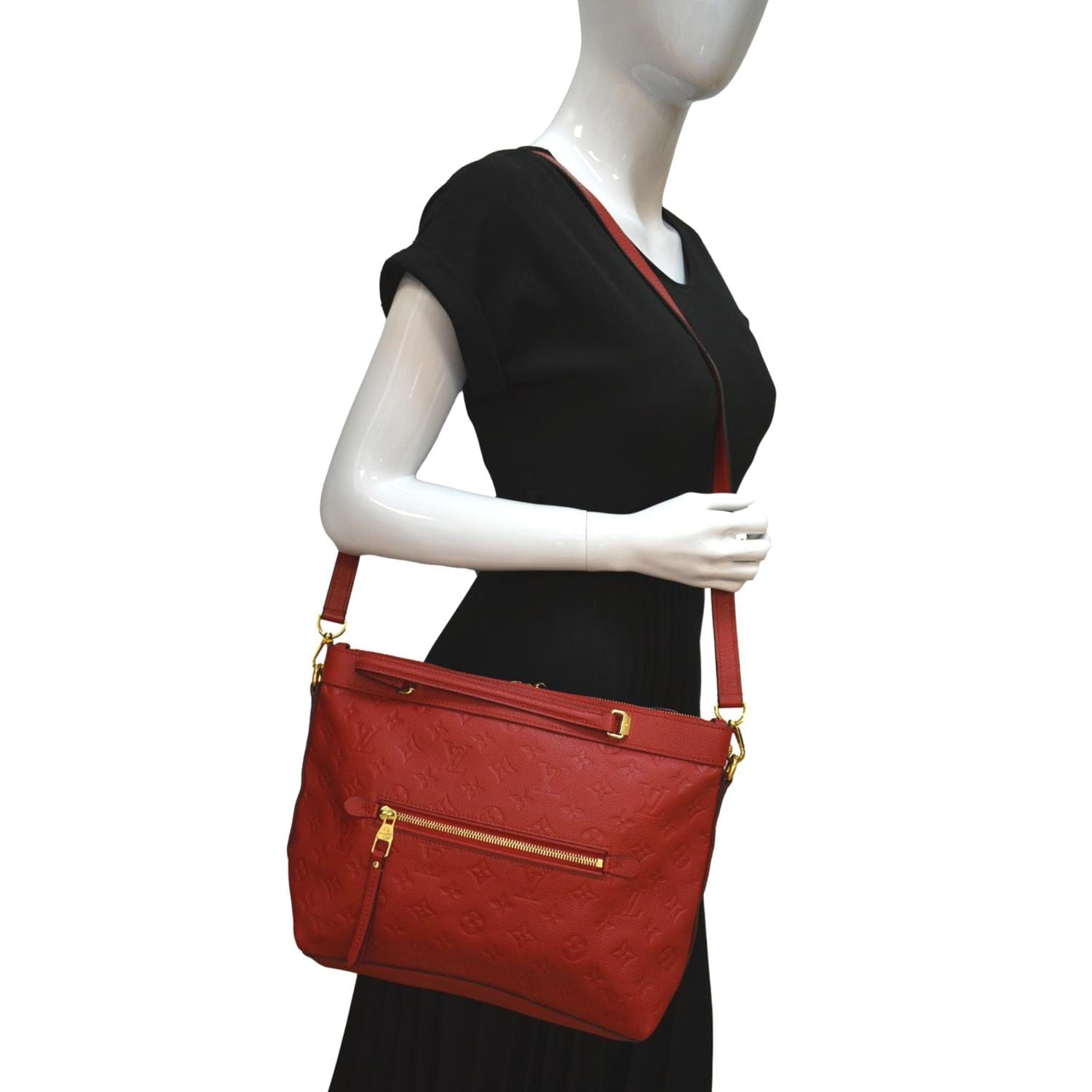 Louis Vuitton Bastille Bag Monogram Empreinte Leather mm Red
