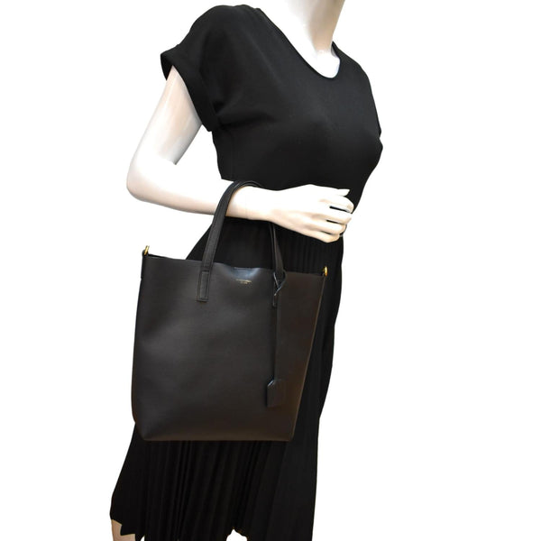 Yves Saint Laurent Toy Supple Leather Shopping Tote Bag - Full View