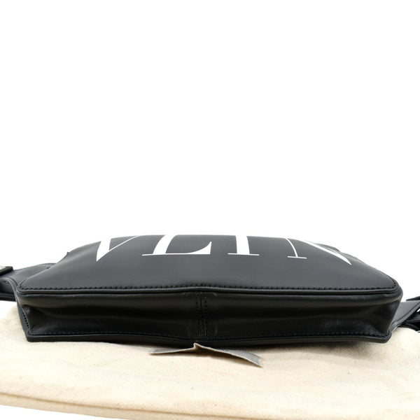 Valentino Garavani VLTN Calfskin Leather Belt Bag Black - Bottom