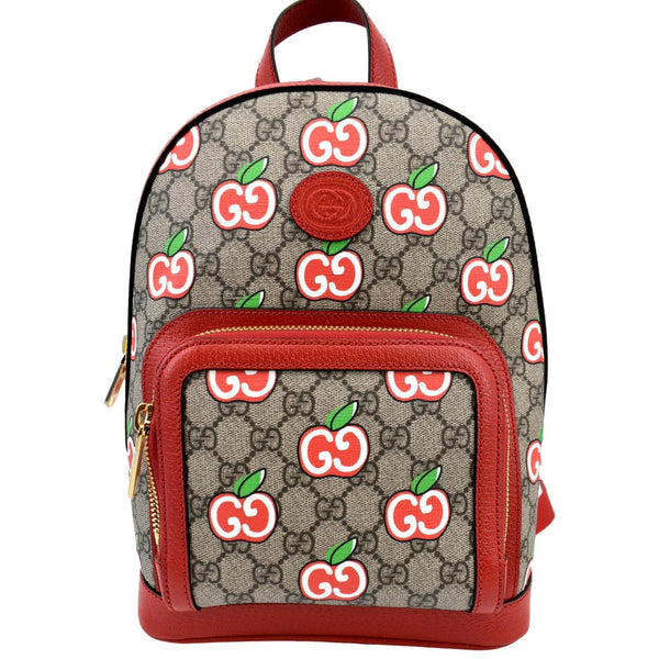 GUCCI Apple Small Interlocking GG Supreme Canvas Backpack Multicolor 601296