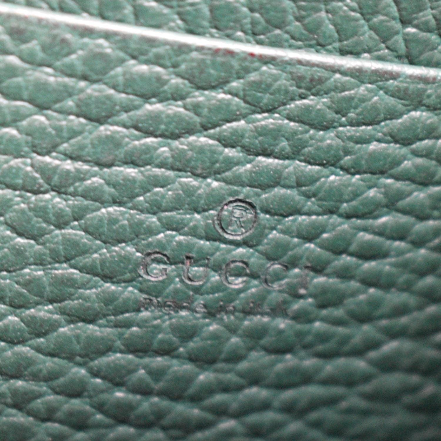 GUCCI Dionysus Leather Chain Crossbody Bag Green 401231