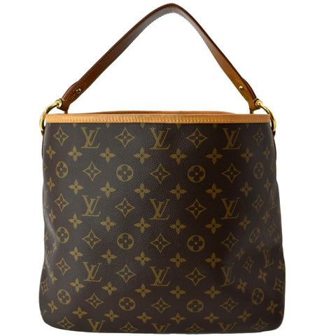 LOUIS VUITTON Delightful PM Monogram Canvas Hobo Bag Brown