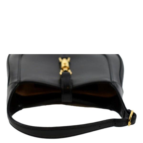 Gucci Jackie 1961 Leather Shoulder Bag in Black Color - Top
