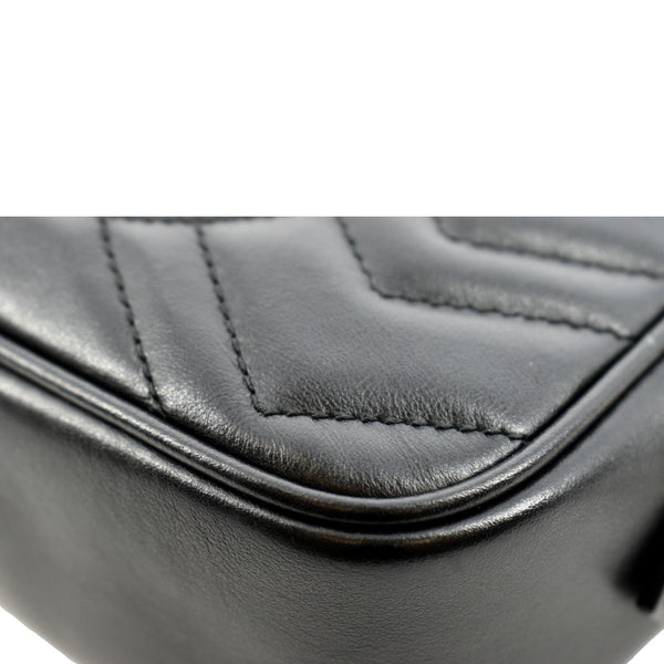 Gucci GG Marmont Matelasse Mini Leather Crossbody Bag - Bottom Right