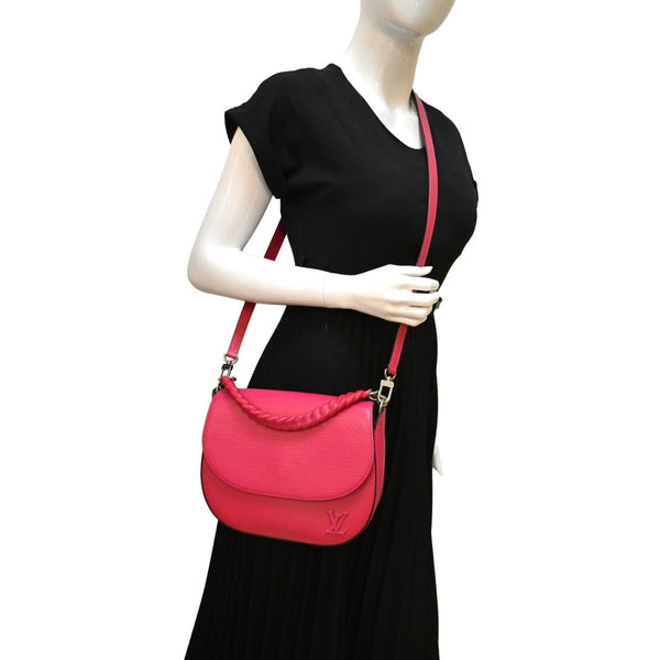Louis Vuitton Luna Epi Leather Crossbody Bag Hot Pink - Full View