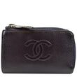 Chanel O Key Pouch Timeless Caviar Leather Small Purse - Front