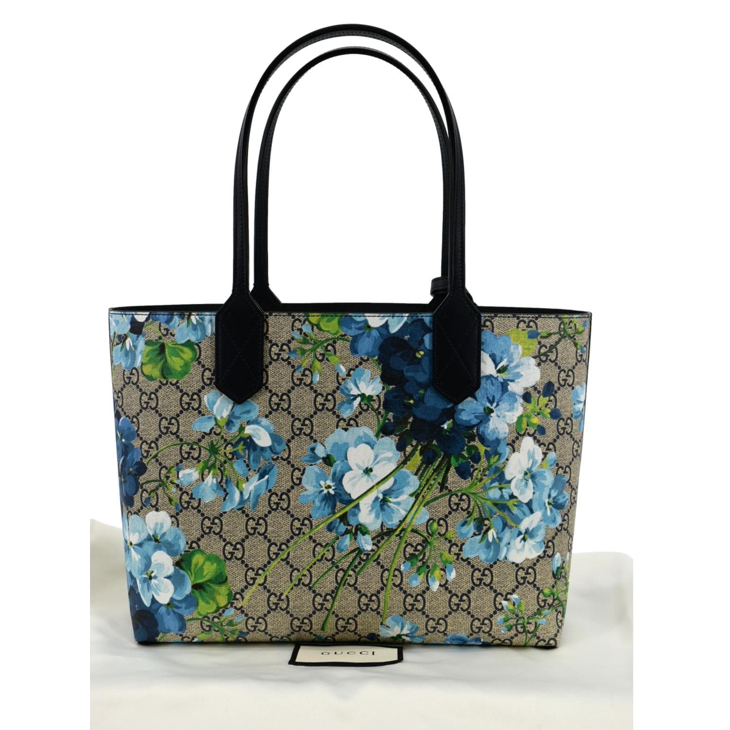 Givenchy Flower Pattern Tote Bag Black in Leather - US