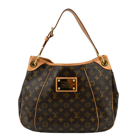 LOUIS VUITTON Galliera PM Monogram Canvas Hobo Shoulder Bag Brown