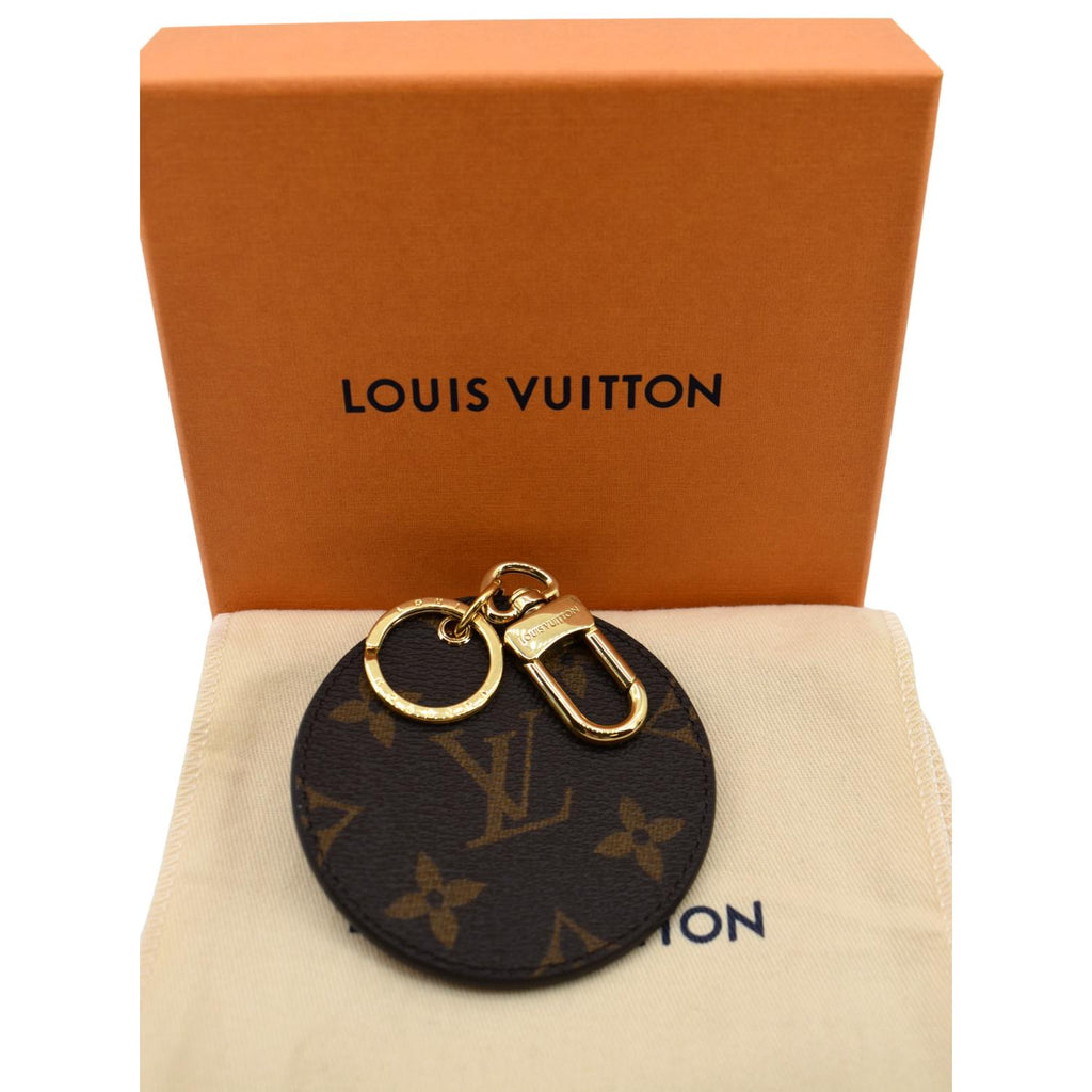 LOUIS VUITTON Reverse Monogram Canvas Key Holder & Bag Charm Brown