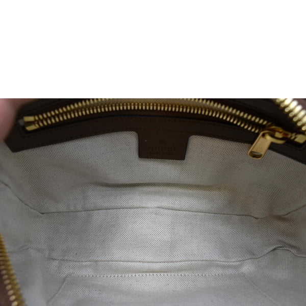 Gucci Fake/Not GG Supreme Canvas Belt Bag in Beige - Inside