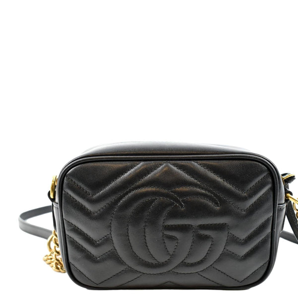 Gucci GG Marmont Matelasse Mini Leather Crossbody Bag - Back