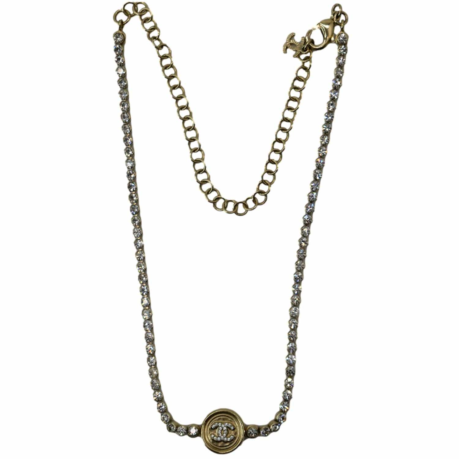 gold chanel chain necklace