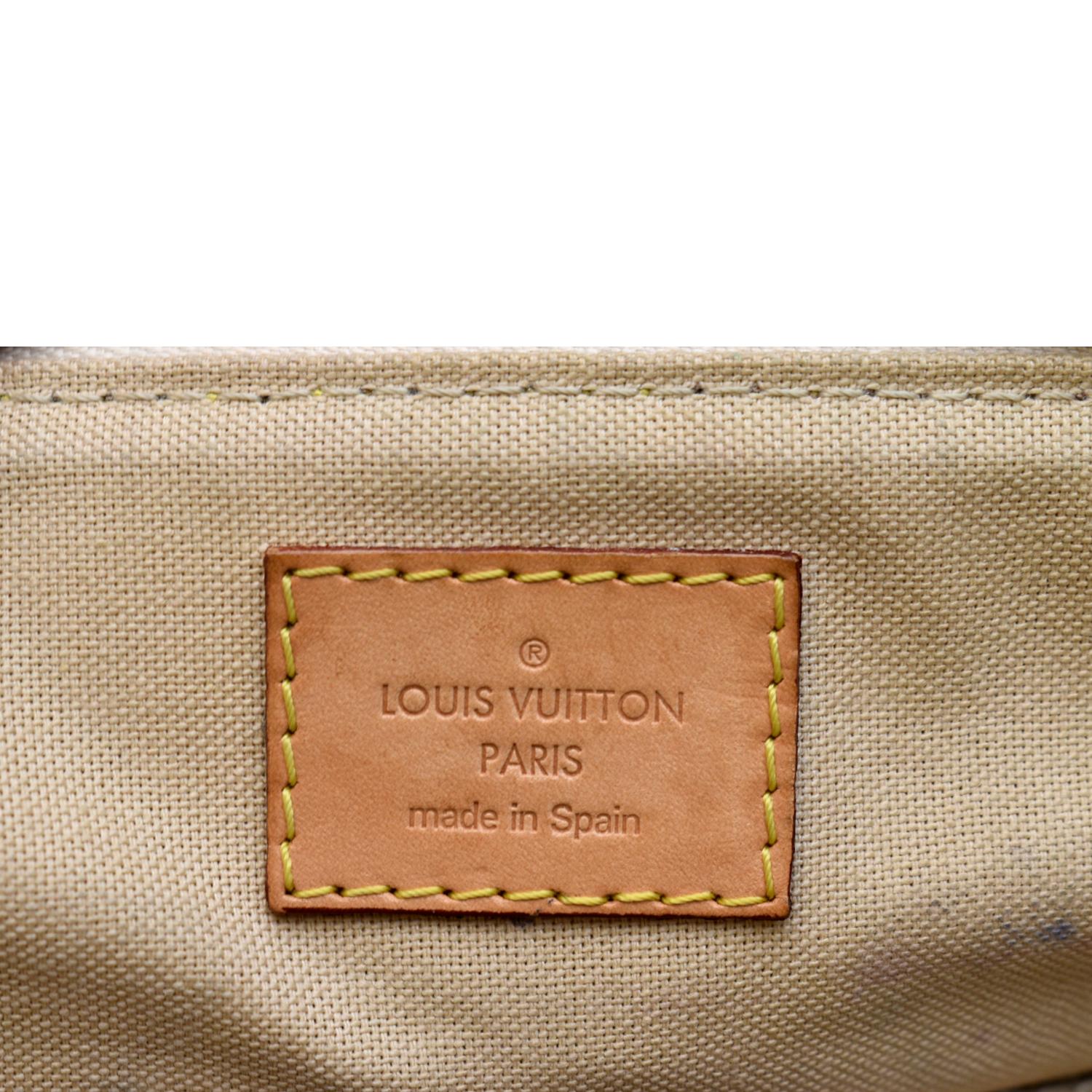 LOUIS VUITTON Siracusa PM Shoulder Bag Damier Azur Leather White N41113  76JH342