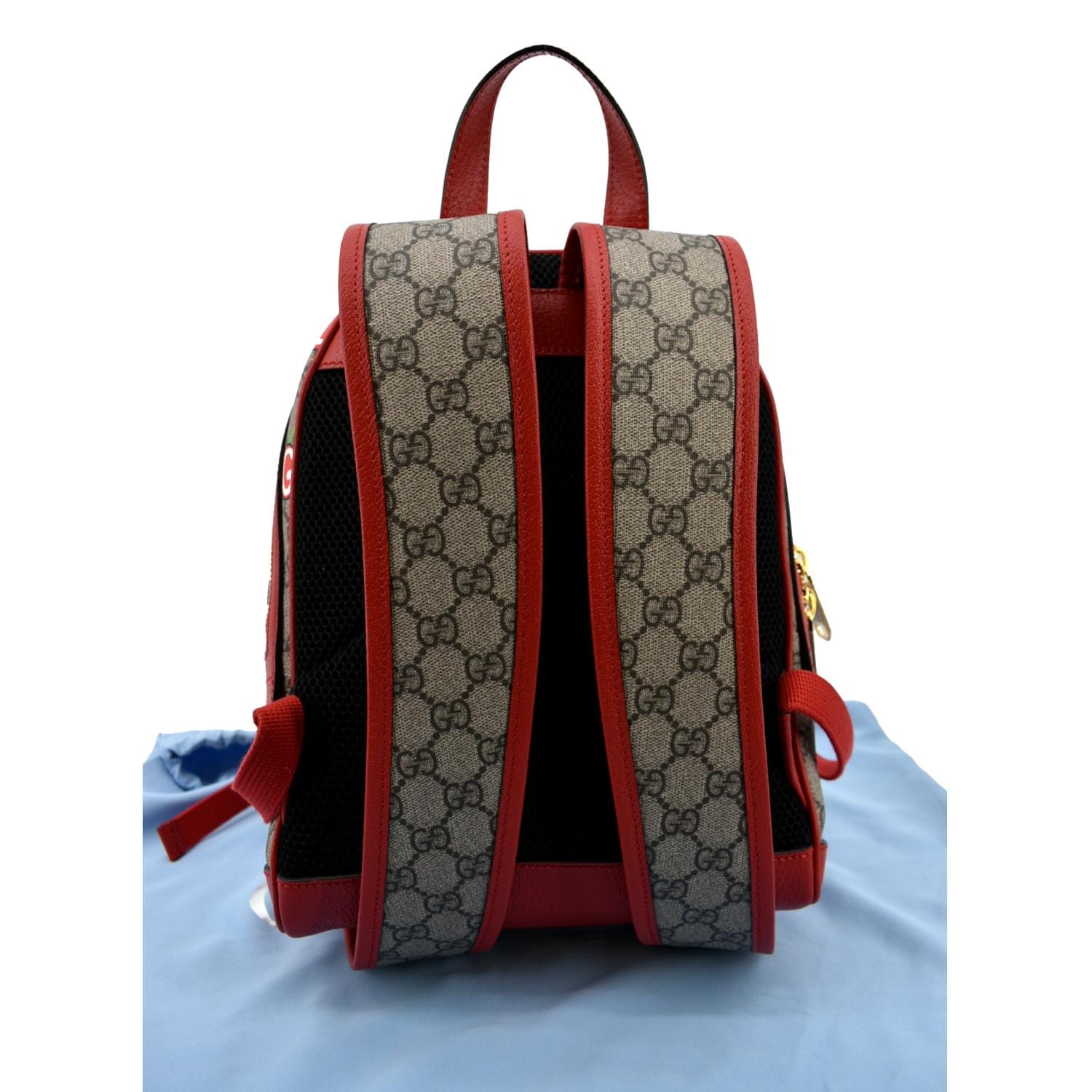gucci inspired mini backpack GUCCI Apple Small Interlocking GG Supreme Canvas Backpack Multicolor 6