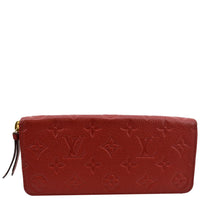 Portefeuille Louis Vuitton Sarah en cuir monogram rouge