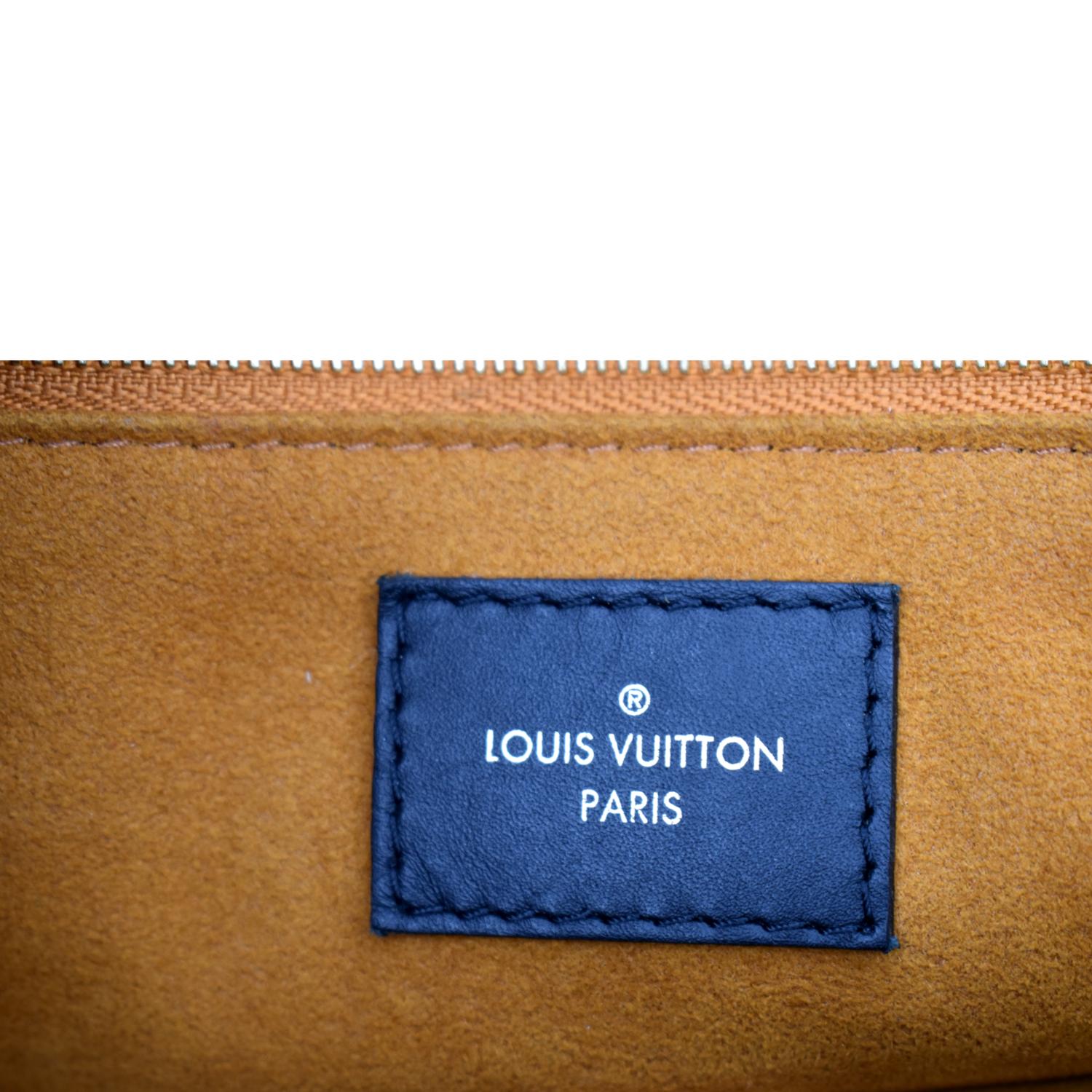 LOUIS VUITTON Onthego GM Monogram Empreinte Leather Tote Bag Black - N
