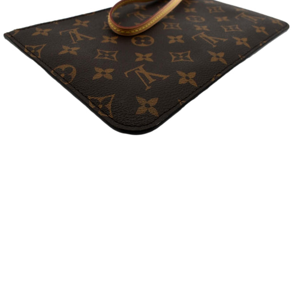 Louis Vuitton Neverfull Monogram Canvas Pochette Wristlet - Bottom Left