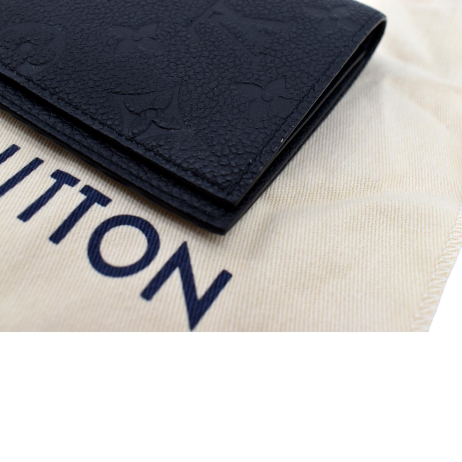 LOUIS VUITTON Monogram Empreinte Black Leather Passport Cover NEW!! Retail:  $450