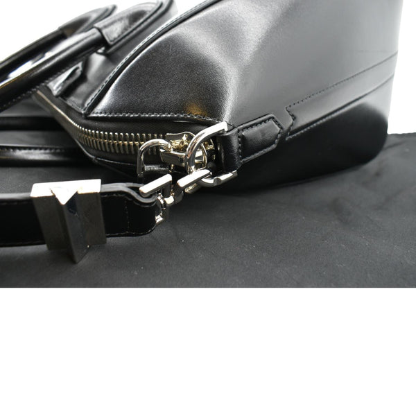 Givenchy Antigona Medium Calfskin Leather Shoulder Bag - Left Side