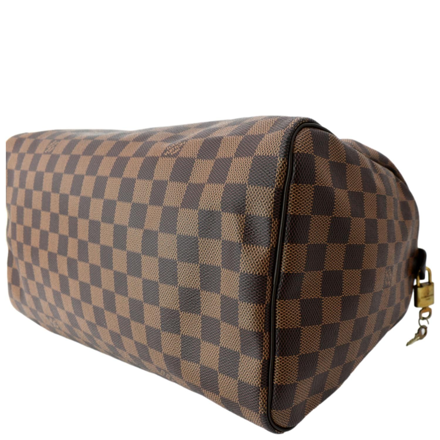 Louis Vuitton Speedy 35 Damier Ebene Satchel Bag