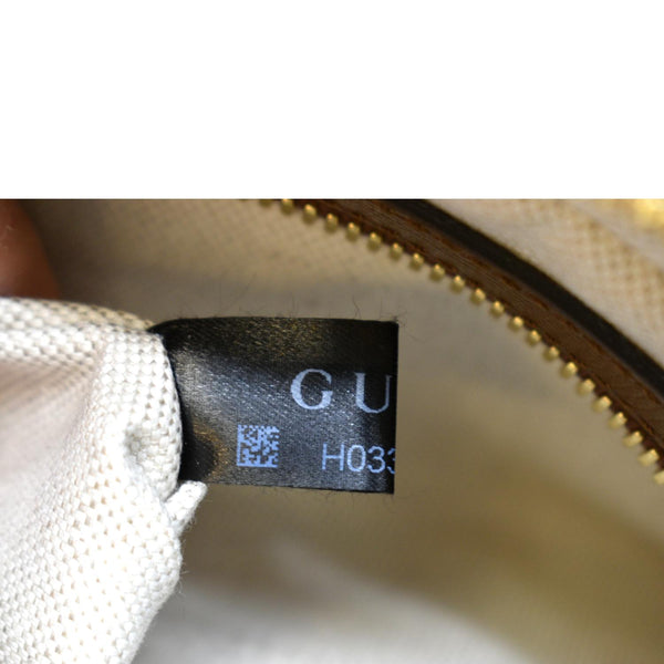 Gucci Fake/Not GG Supreme Canvas Belt Bag in Beige - Tag