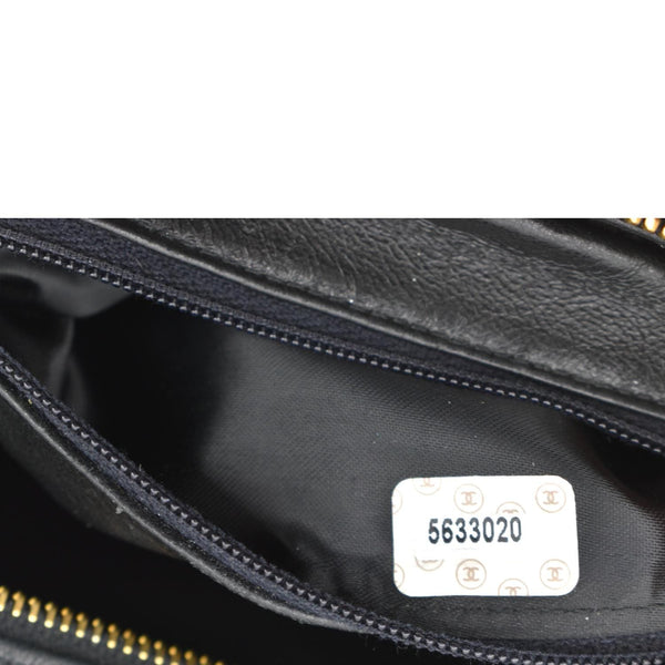 Chanel Small Vintage Lambskin Leather Handbag in Black - Serial Number