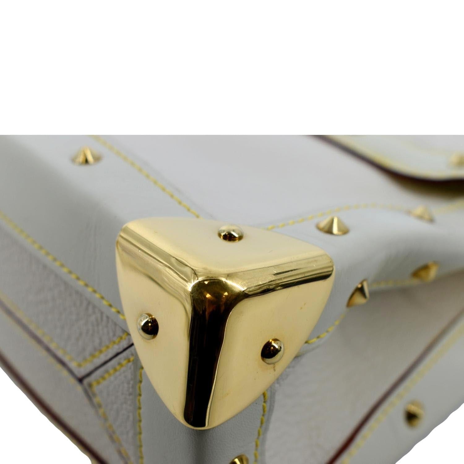 Louis Vuitton Le Talentueux Top Handle Bag White Leather With Gold Hardware  For Sale at 1stDibs