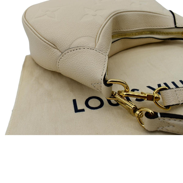 LOUIS VUITTON Bagatelle Monogram Empreinte Shoulder Bag Creme