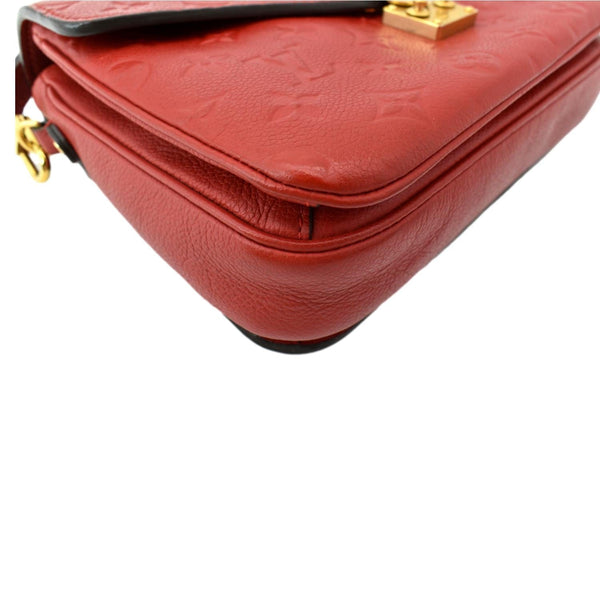 LOUIS VUITTON Metis Pochette Empreinte Leather Crossbody Bag Red
