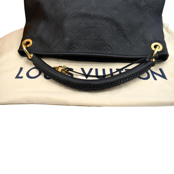 Louis Vuitton Artsy MM Empreinte Leather Hobo Bag Black-Top