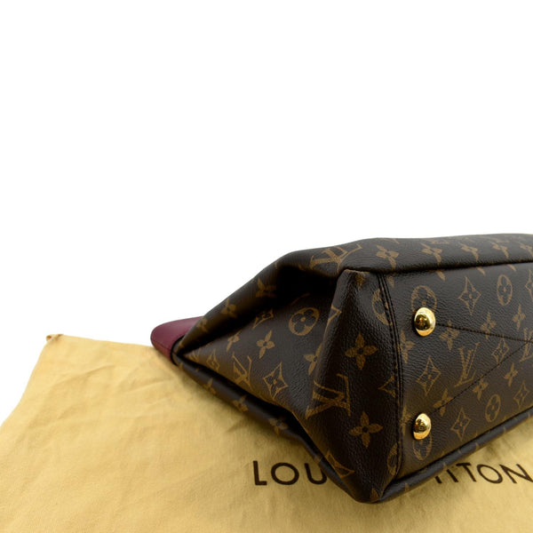 LOUIS VUITTON Pallas Shopper Chain Monogram Canvas Shoulder Bag Brown