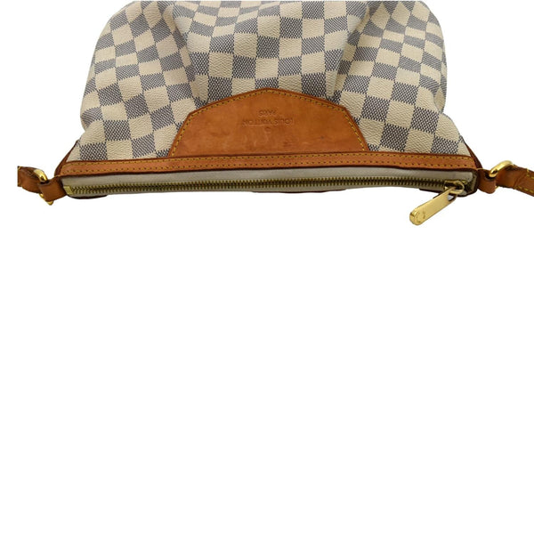 LOUIS VUITTON Siracusa PM Damier Azur Shoulder Bag White