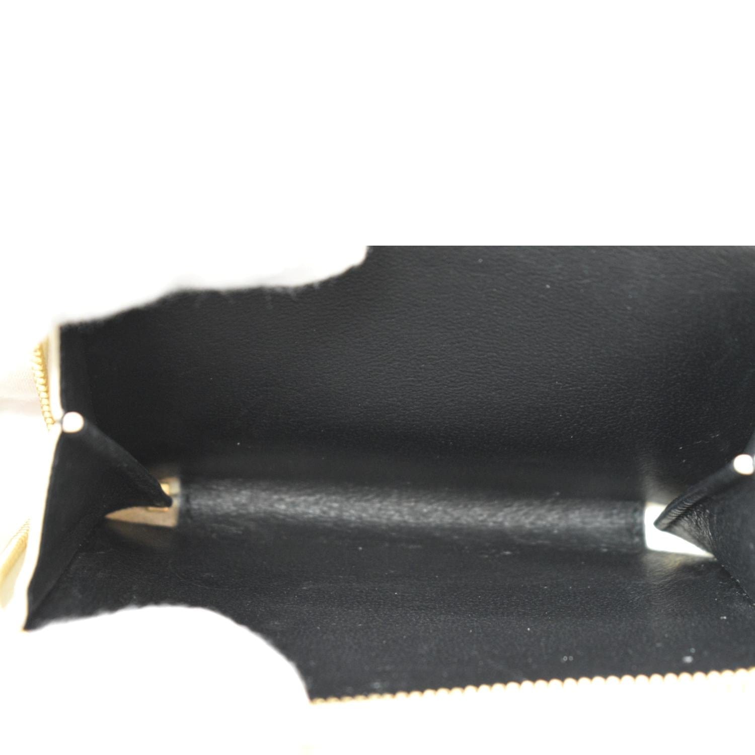 Saint Laurent Tiny Monogram Zip Wallet in Black