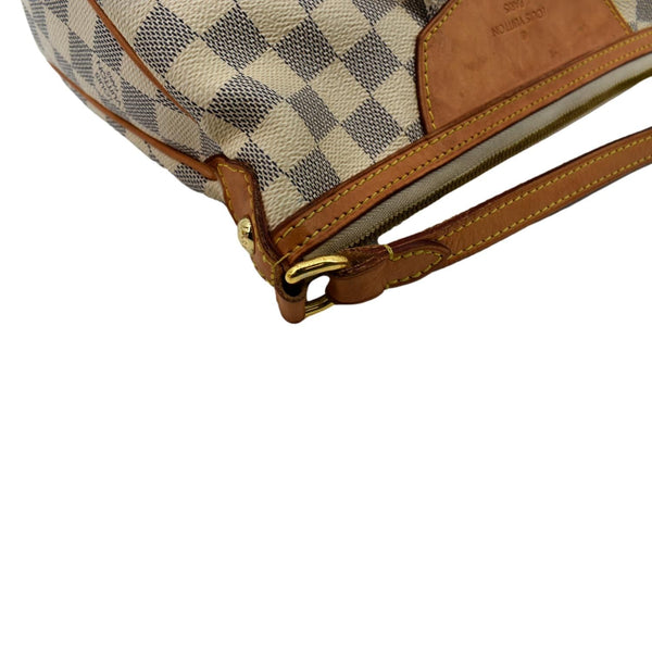 LOUIS VUITTON Siracusa PM Damier Azur Shoulder Bag White