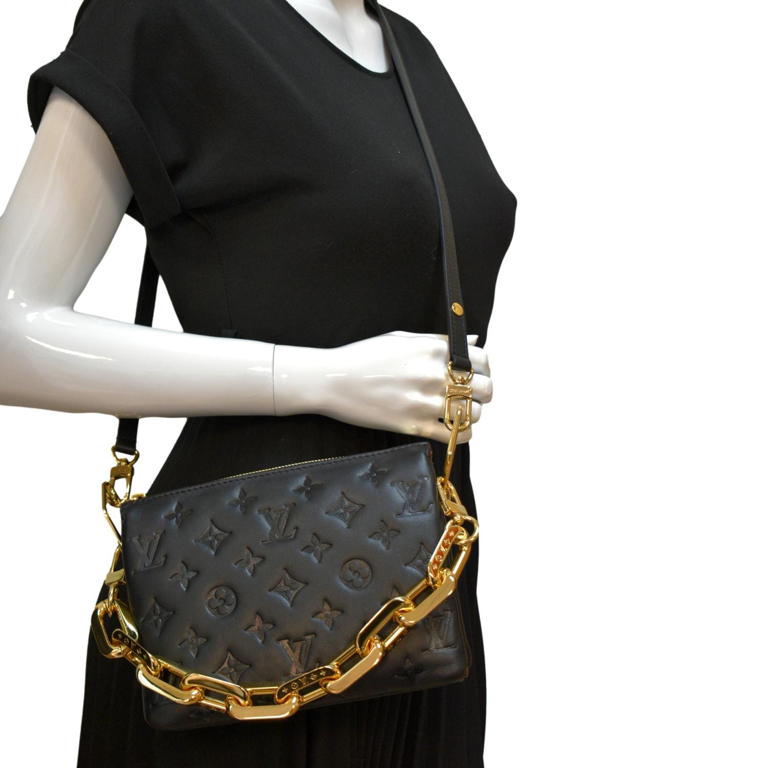 Louis Vuitton Monogram Coussin Bb Bag 2022-23FW, Black
