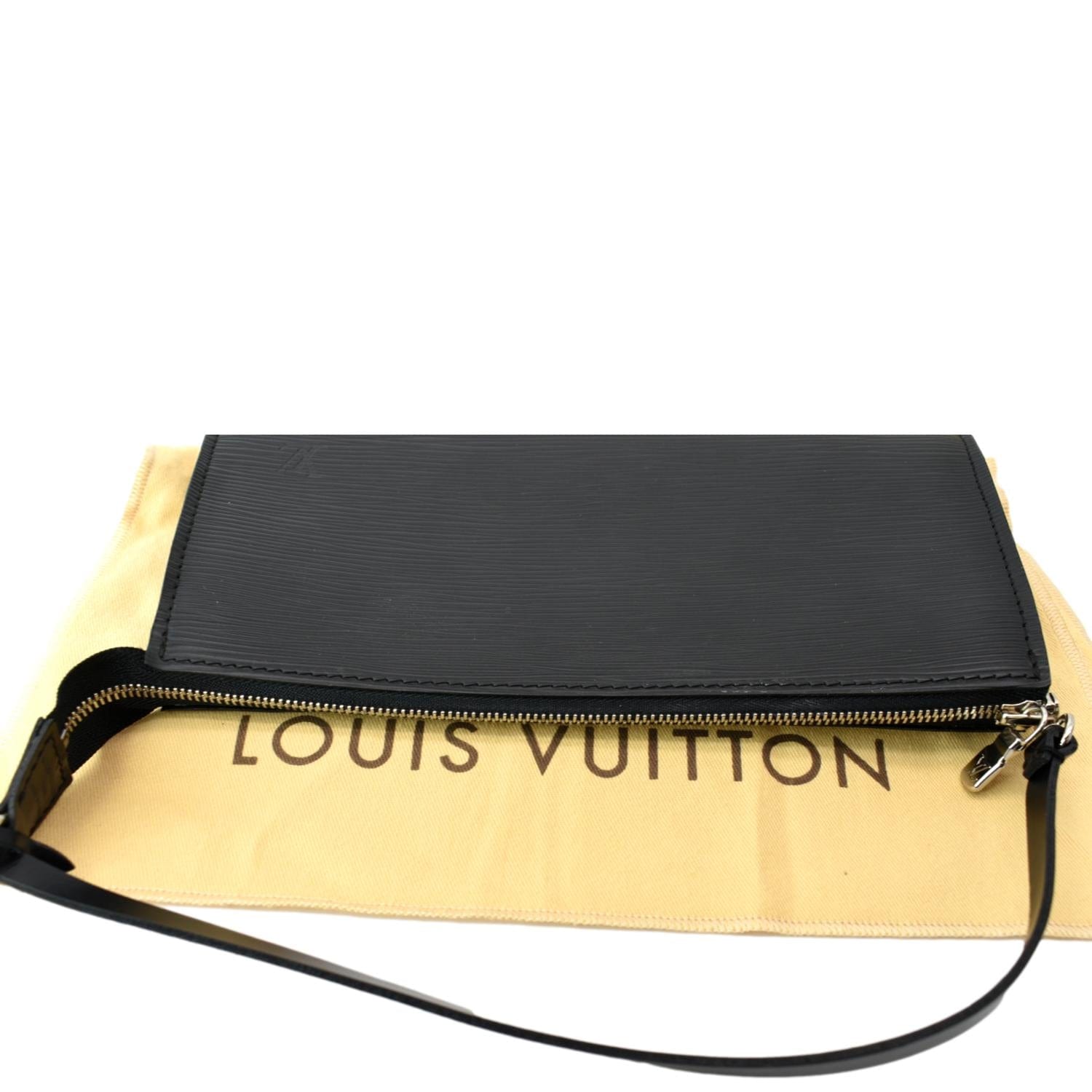 Louis Vuitton Noir Epi Leather Pochette Accessoires 24 Bag Louis Vuitton