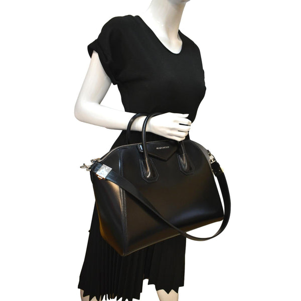 Givenchy Antigona Medium Calfskin Leather Shoulder Bag - Full View