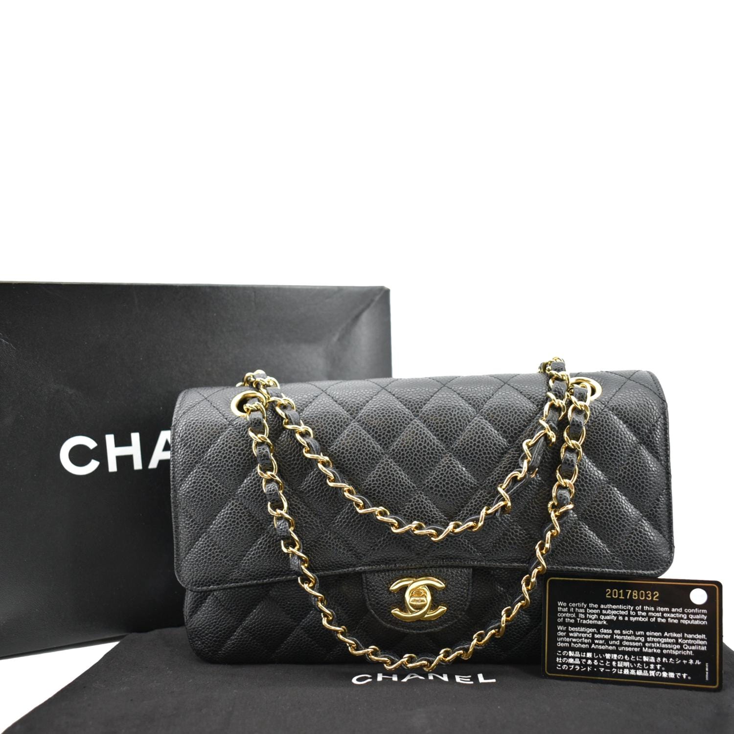 Replica Chanel 22K Symbolic Mini Flap Bag Lambskin AS2978 Black
