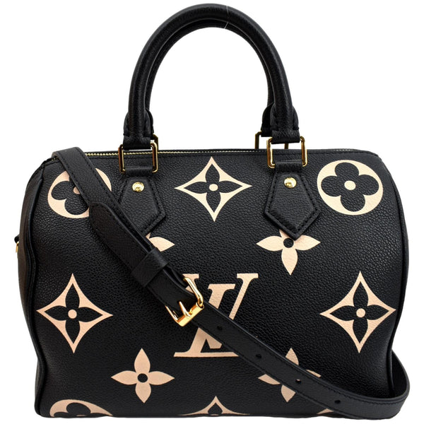 Louis Vuitton Speedy 25 Bandouliere Monogram Crossbody Bag - Front