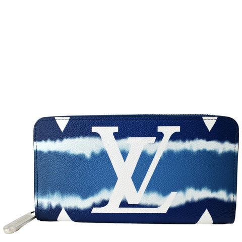 LOUIS VUITTON LV Escale Monogram Coated Canvas Zippy Wallet Blue