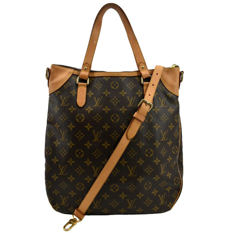 LOUIS VUITTON Odeon GM Monogram Canvas Shoulder Bag Brown
