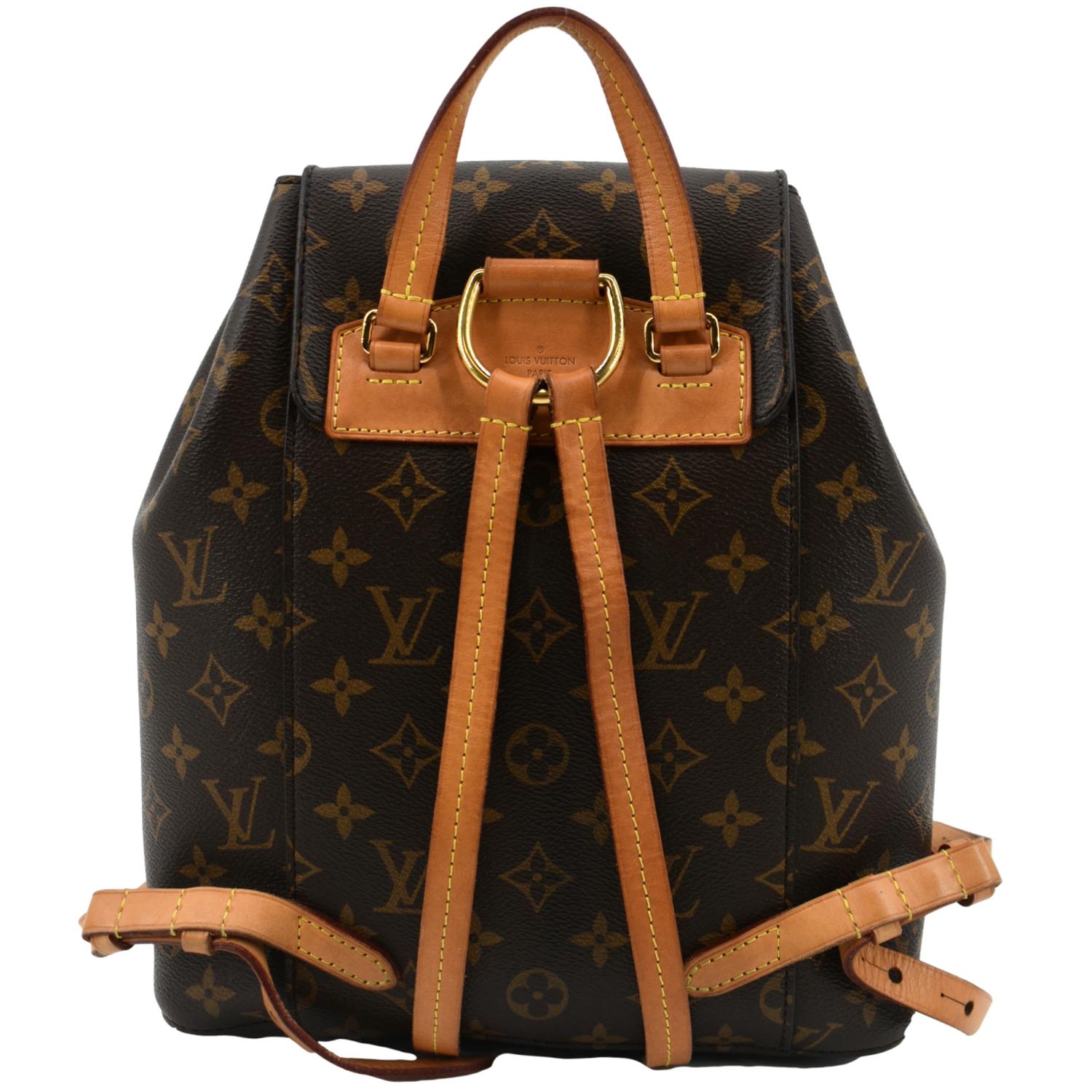 Sold at Auction: Louis Vuitton, Louis Vuitton Monogram Montsouris Backpack  Bag LV Canvas